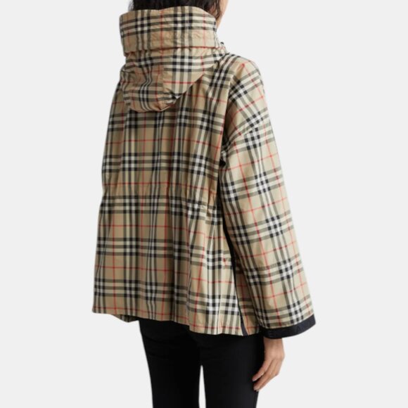 BURBERRY BACTON VINTAGE CHECK HOODED JACKET ARCHIVE BEIGE NWT SIZE 6 - Picture 8 of 13